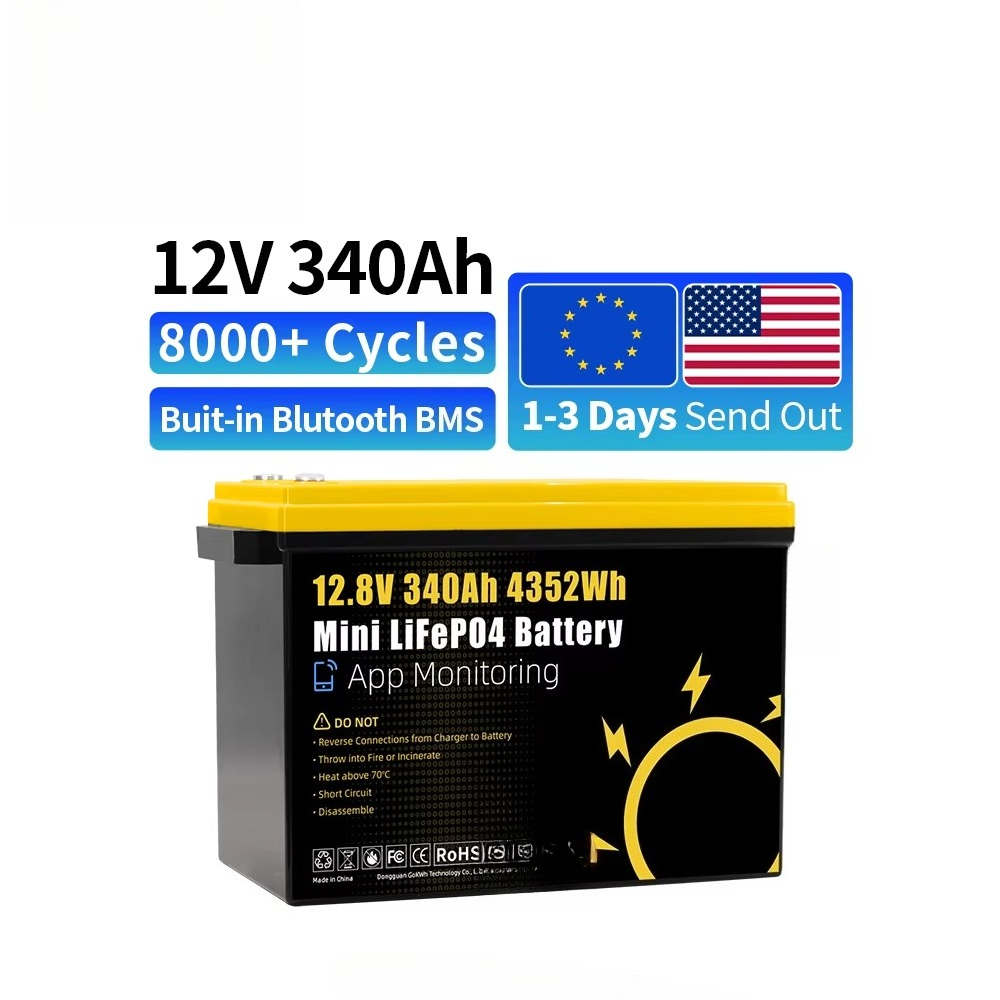 Lithium Battery 100Ah - GoKWh Marine 12v Lifepo4 Lithiumbatterij 340Ah