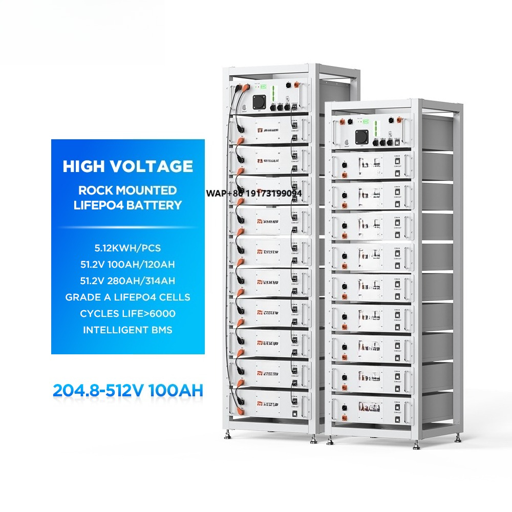 Lithium Battery 100Ah - Hoogspannings gestapelde zonne-lithium-ion batterij energieopslagsysteem 51.2V
