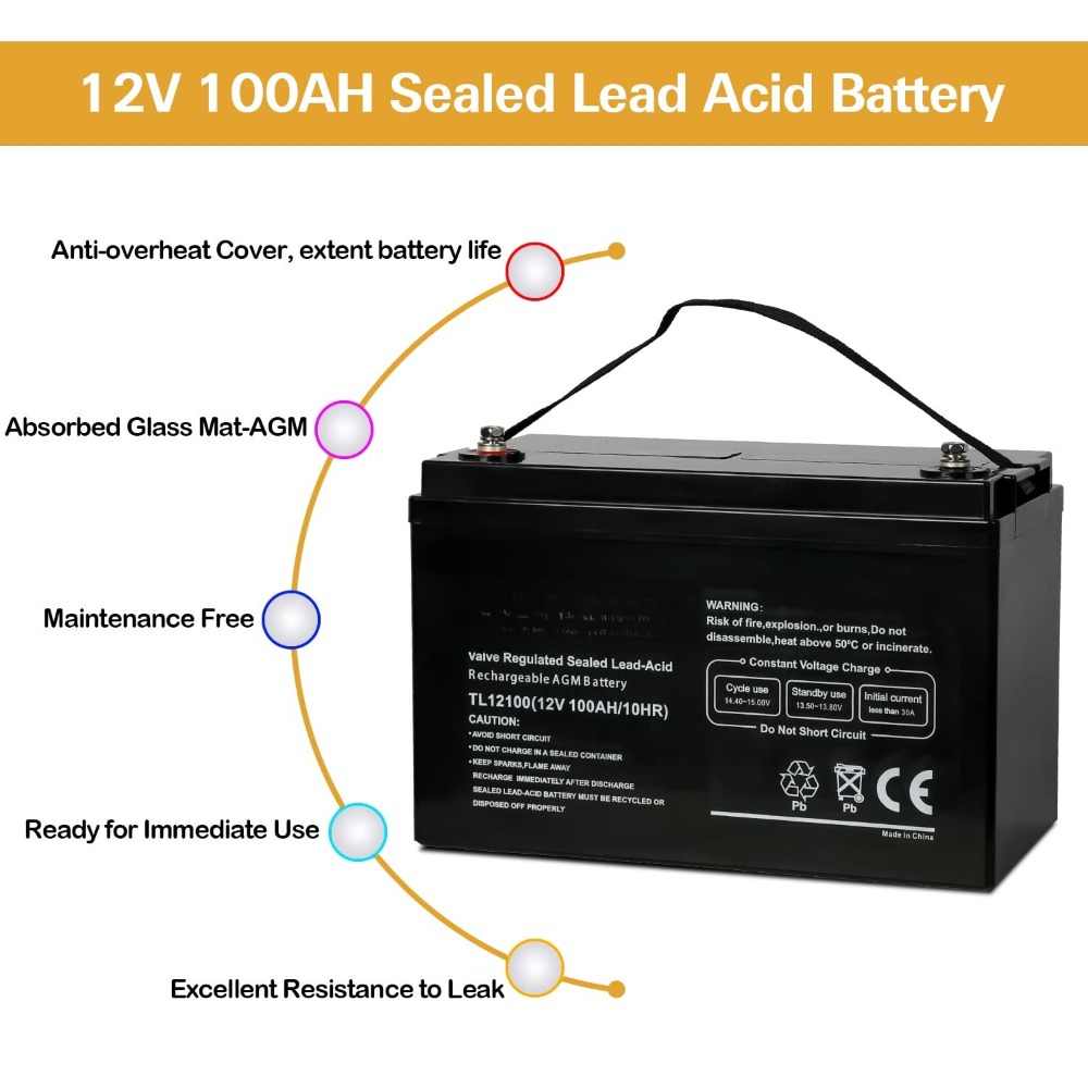 Deep Cycle AGM 12 Volt 100Ah B - Agm Deep Cycle Battery recensie en prijs