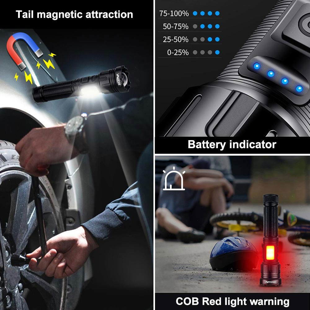 Type-c LED/UV krachtige zaklam - Agm Deep Cycle Battery recensie en prijs