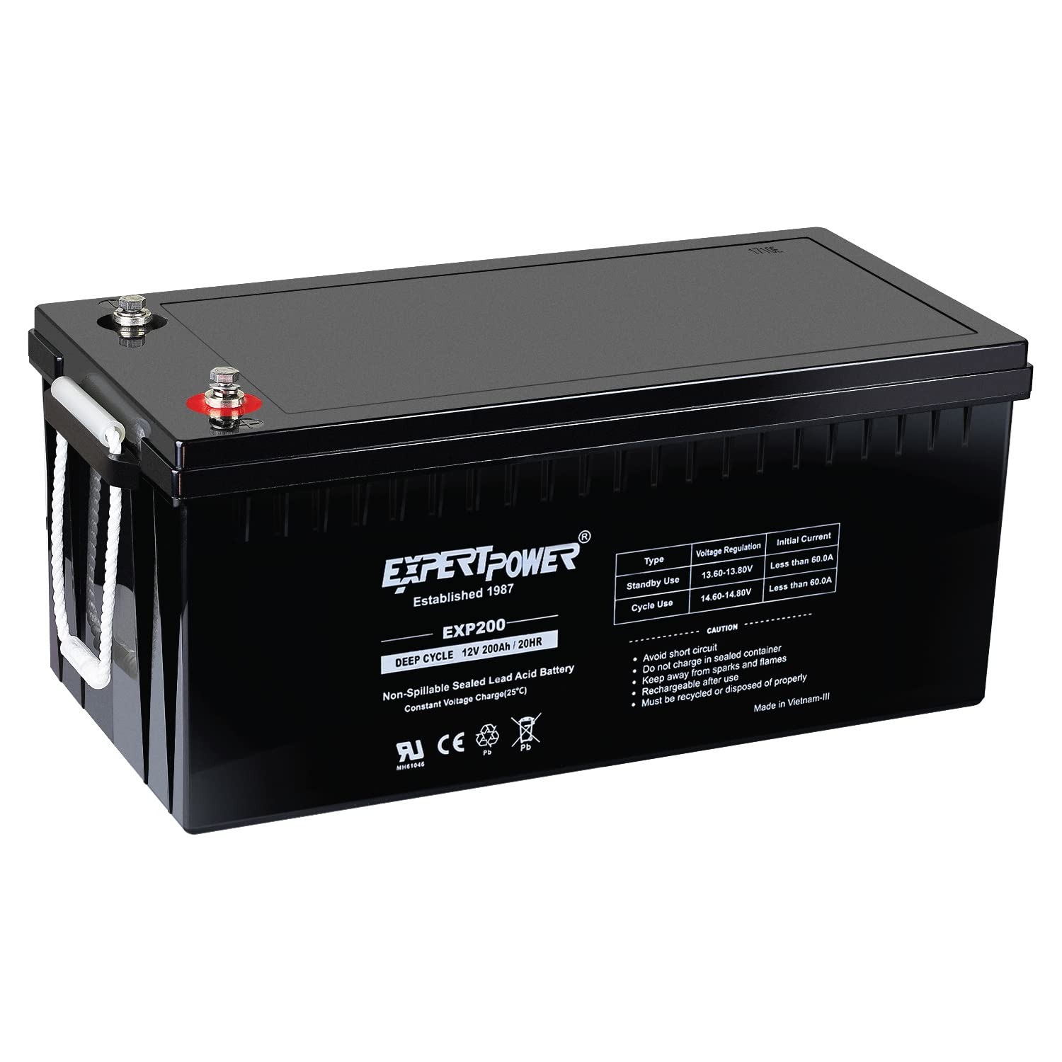 EXP200 12V 200Ah AGM Deep Cycl - Agm Deep Cycle Battery recensie en prijs